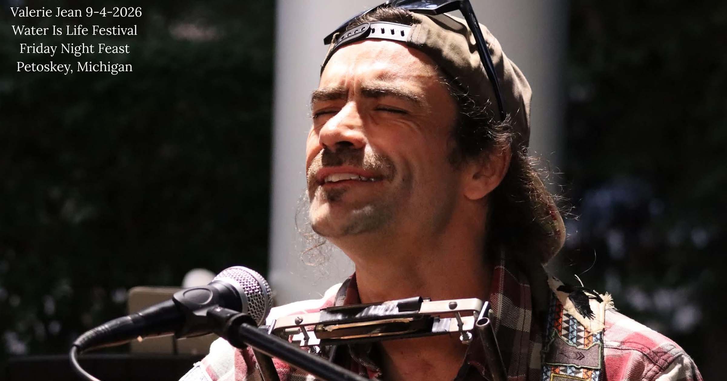 Eoin Small Performing Music at Water Is Lie Festival in Petoskey Michigan